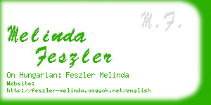 melinda feszler business card